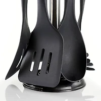 MegaChef Black Nylon & Wood Cooking Utensils Set, 7ct.