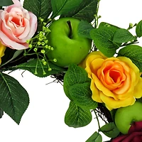 22'' Rose, Peony, and Apple Wreath