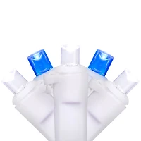 50ct. LED Wide Angle Christmas String Lights with White Wire