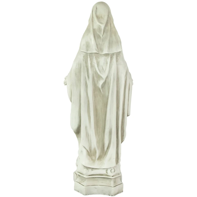 28.25" Religious Standing Virgin Mary Outdoor Garden Statue