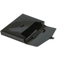 JAM Paper Black Plastic Portfolio Briefcase with Handles 12" x 9.5"