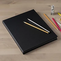 Black Page Premium Hardcover Sketchbook, 8.5" x 11" by Artist's Loft™