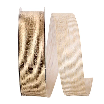 Reliant 1.5"x 25yd. Natural Brown Burlap Ribbon
