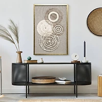 Boho Framed Paper Shadow Box Wall Art