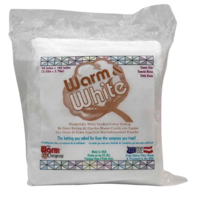 Warm & White® 90" x 108" Pre-Cut Queen Cotton Batting
