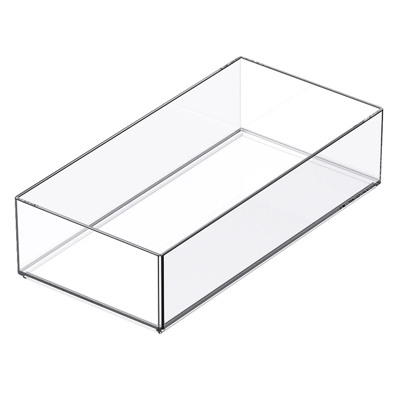 24 Pack: 8" x 4" Clear Stacking Storage Tray by Simply Tidy™