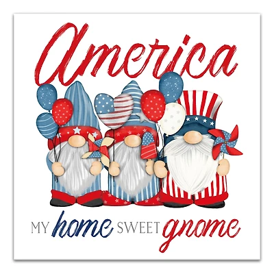 My Home Sweet Gnome Canvas Wall Art