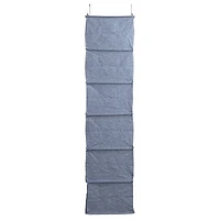 Household Essentials Denim 50" Cotton Blend 6 Shelf Closet Organizer