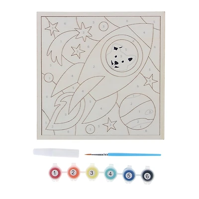 Space Wood Paint-by-Number Puzzle Kit by Creatology™