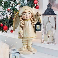 Design Toscano 19" Noelle Shines the Christmas Light Angel Statue
