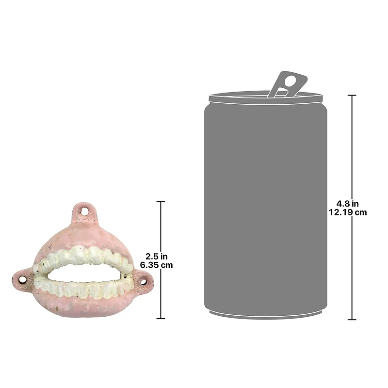 Design Toscano 3" False Teeth Cast Iron Bottle Opener