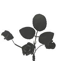 5ft. Black & White Rose Coiled Garland by Ashland®