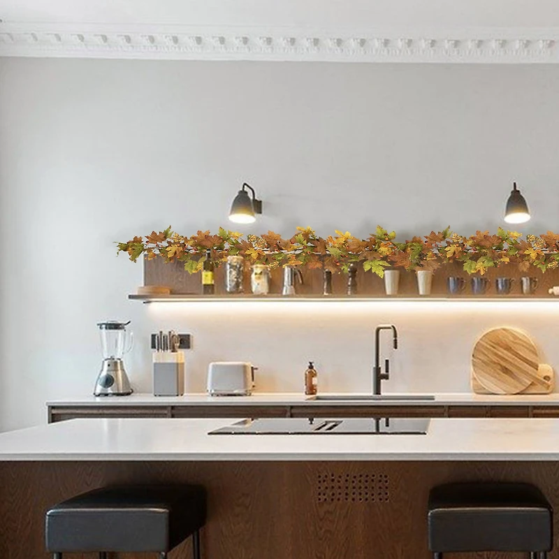 5ft. Maple Leaves & Berries Artificial Fall Harvest Garland