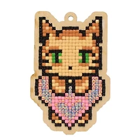 Wizardi Diamond Painting Ornament Kit Cat's Love