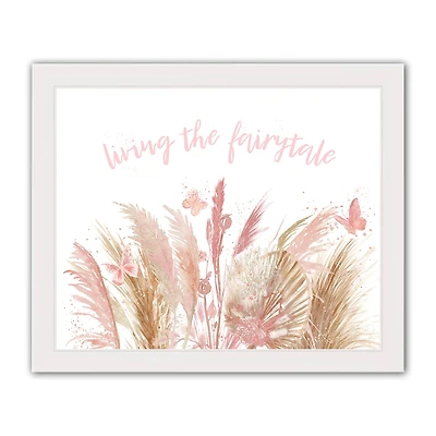 Living the Fairytale 16" x 20" White Framed Print Under Plexiglass