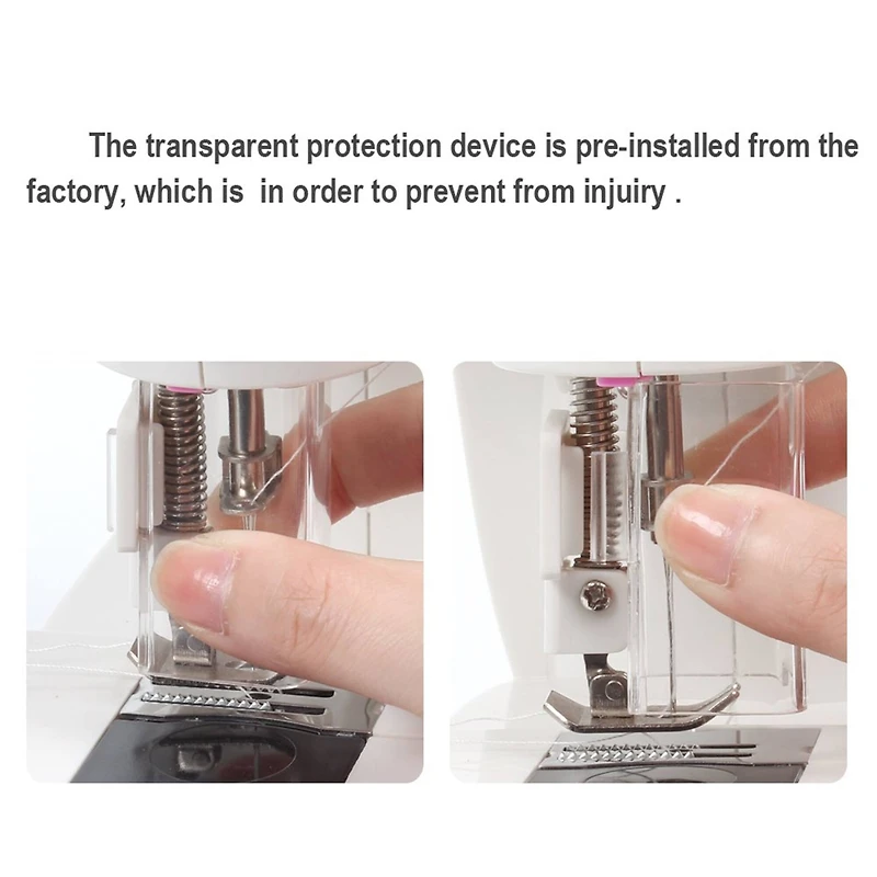 Haitral™ Lavender Flex-Speed Double-Thread Cordless Sewing Machine with Built-In Table