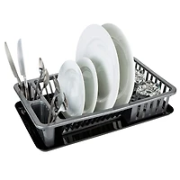 Kitchen Details Silver Large Dish Rack with Tray