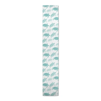 Watercolor Sea Turtles Indoor/Outdoor Table Runner