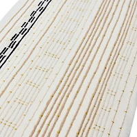 Embroidered Gold, Black & Cream Lumbar Pillow