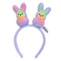 PEEPS® Purple Rainbow Bunny Plush Headband