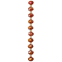 12 Pack: Amber Faceted Glass Rondelle Beads, 14mm by Bead Landing™
