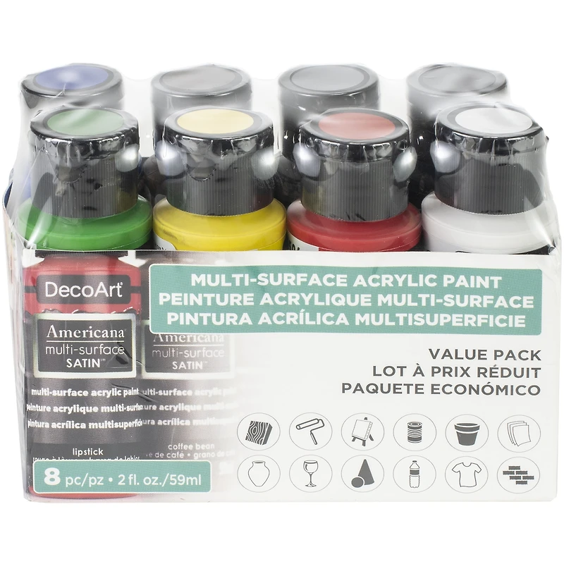 DecoArt® Americana® Multi-Surface Satin™ Acrylic Paint Value Pack