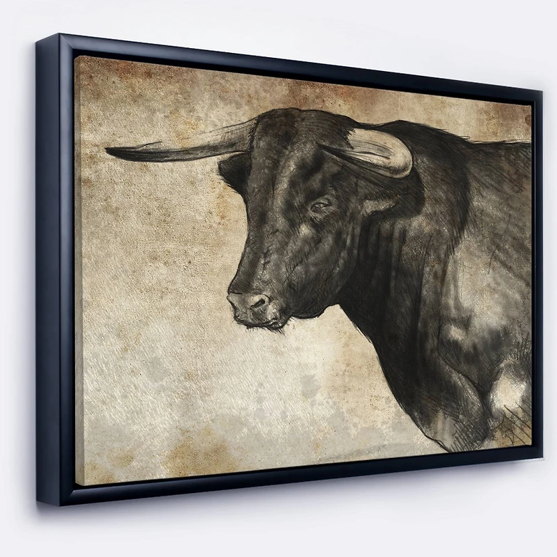 Designart - Spanish Bull Sketch