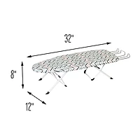Honey Can Do Patterned Tabletop Collapsible Ironing Board with Cover