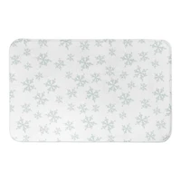 Snowflake Pattern 21" x 34" Bath Mat