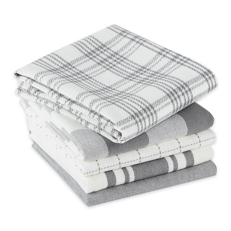 Assorted Gray Everyday Dishtowel (Set Of 5)