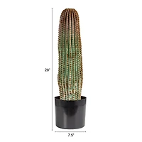 Hello Honey® Round Faux Green Vatricania Cactus in Plastic Pot
