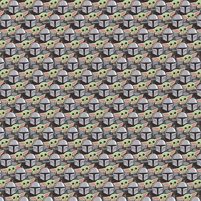 Camelot Fabrics Star Wars Mandalorian Stickers Cotton Precut Fabric Bundle