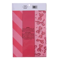 Pink Bows & Stripes Tissue Paper, 24ct. by Celebrate It™