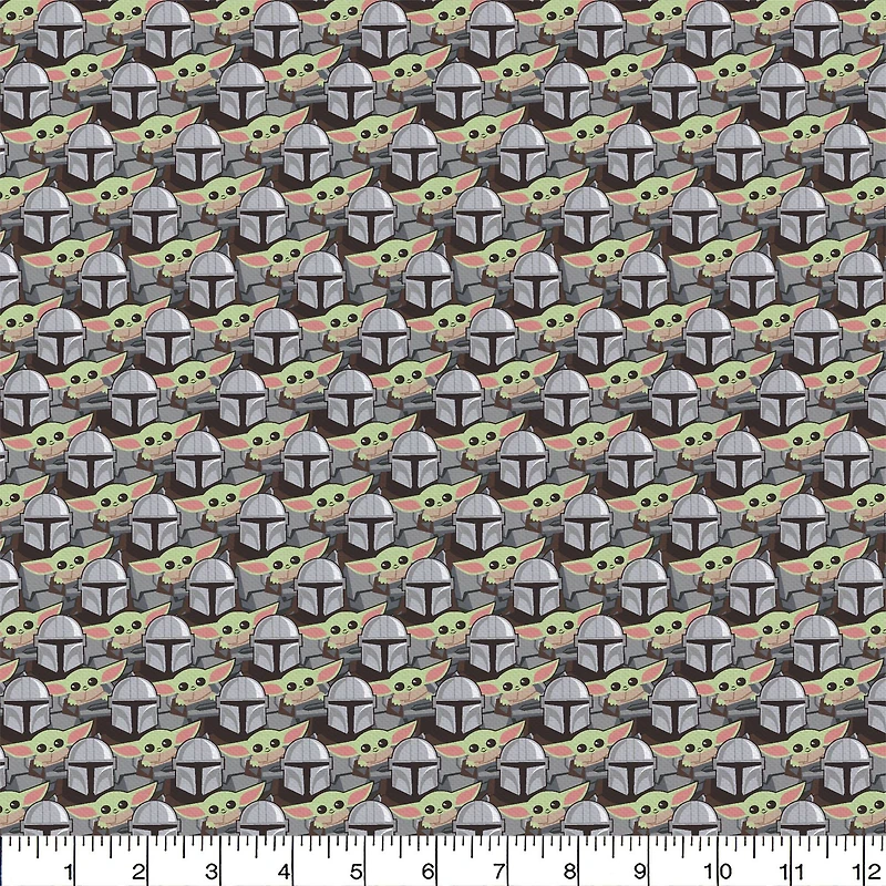 Camelot Fabrics Star Wars Mandalorian Stickers Cotton Precut Fabric Bundle