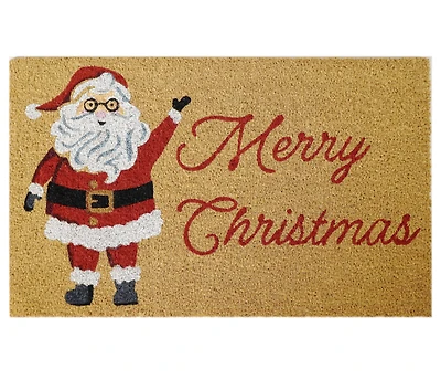 Santa with Merry Christmas Doormat by Ashland®