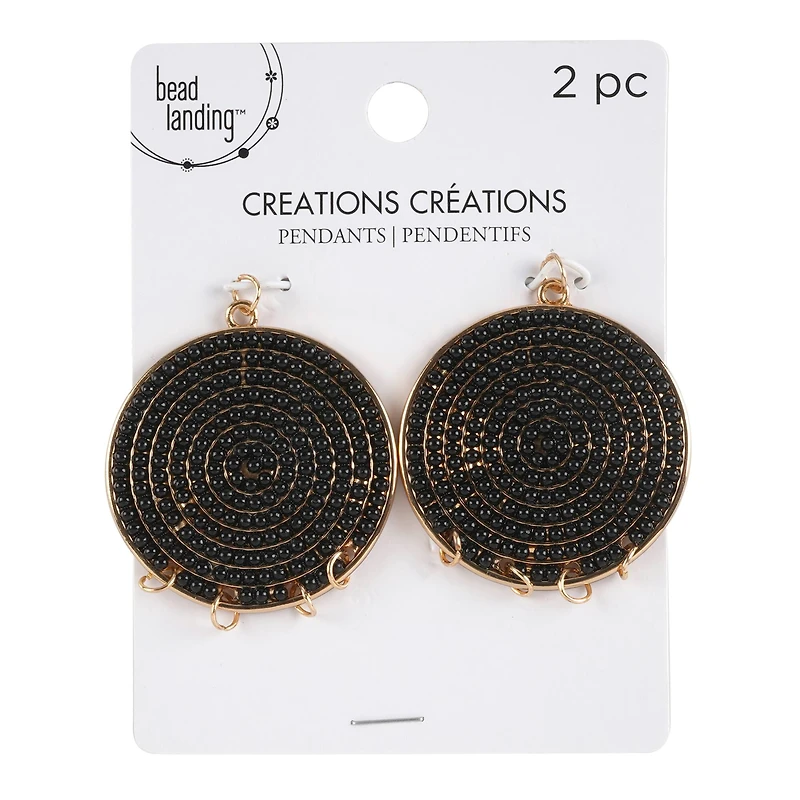 Creations Round Beaded Pendants by Bead Landing