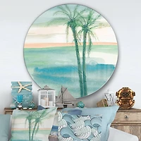 Designart - Peaceful Dusk II Tropical