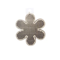 4" Flower Cross Stitch Wood Canvas, 4ct. by Loops & Threads®