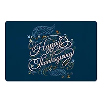 Happy Thanksgiving Script Floor Mat