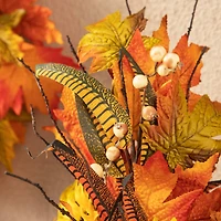 Glitzhome® 21" Fall Sunflower Leaf Table Tree