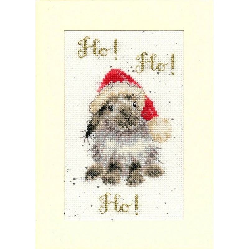 Bothy Threads Ho! Ho! Ho! Christmas Card Counted Cross Stitch Kit