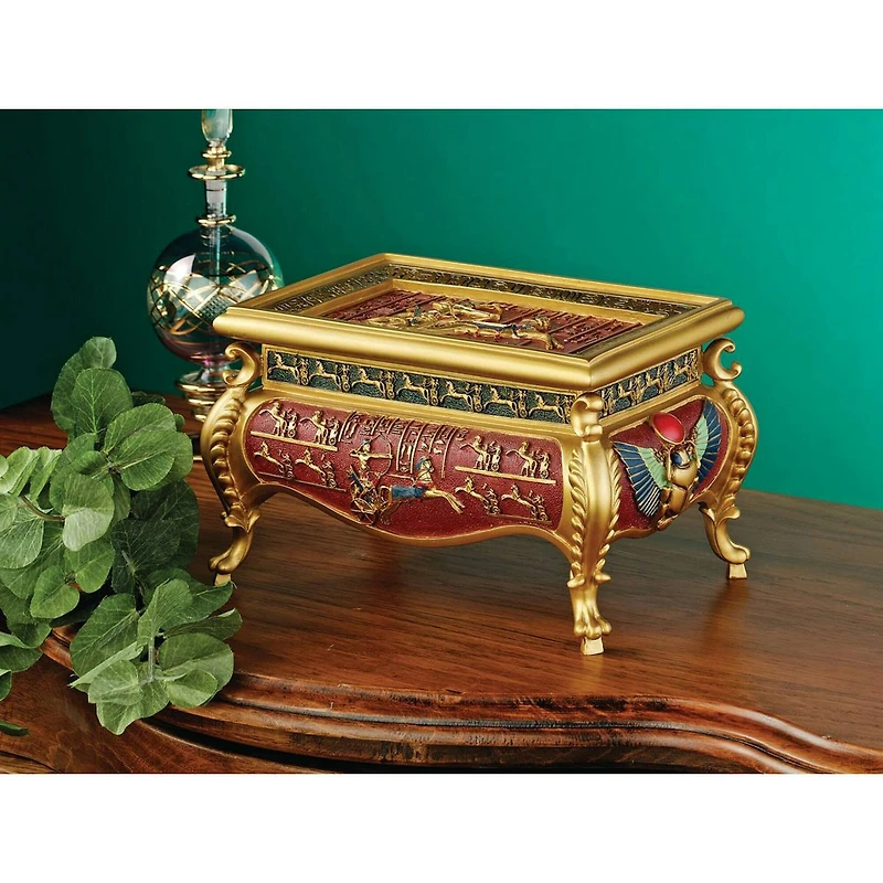 9" The Pharaoh's Chariot Treasure Box