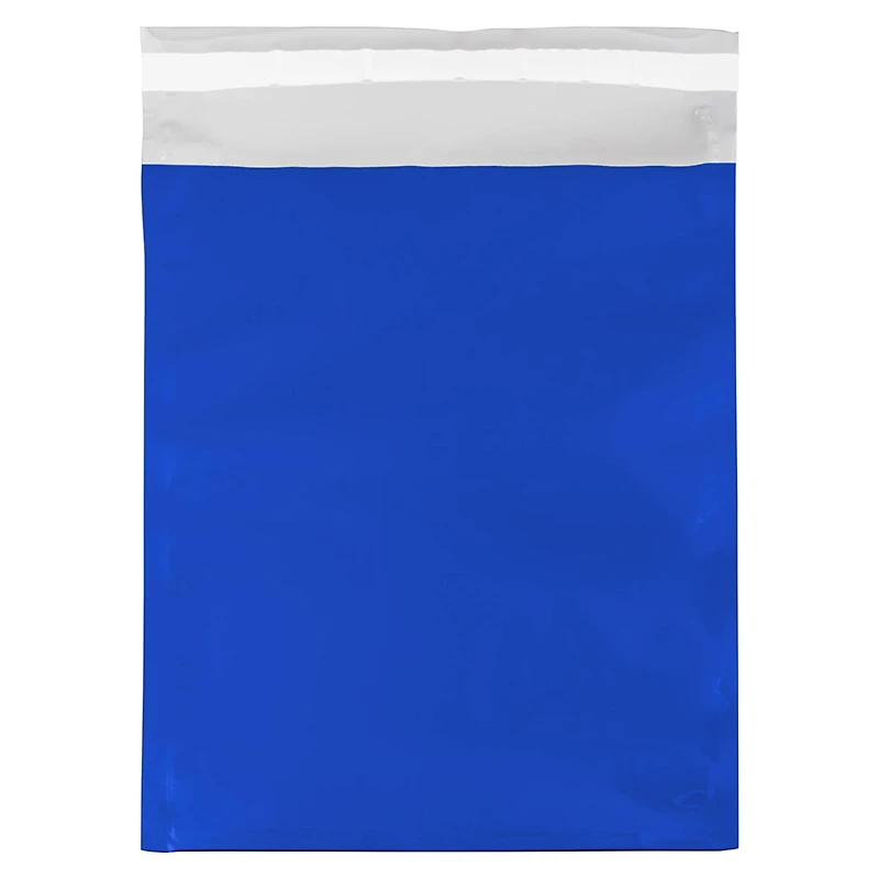 JAM Paper 10" x 13" Blue Foil Self Adhesive Closure Envelopes, 25ct.