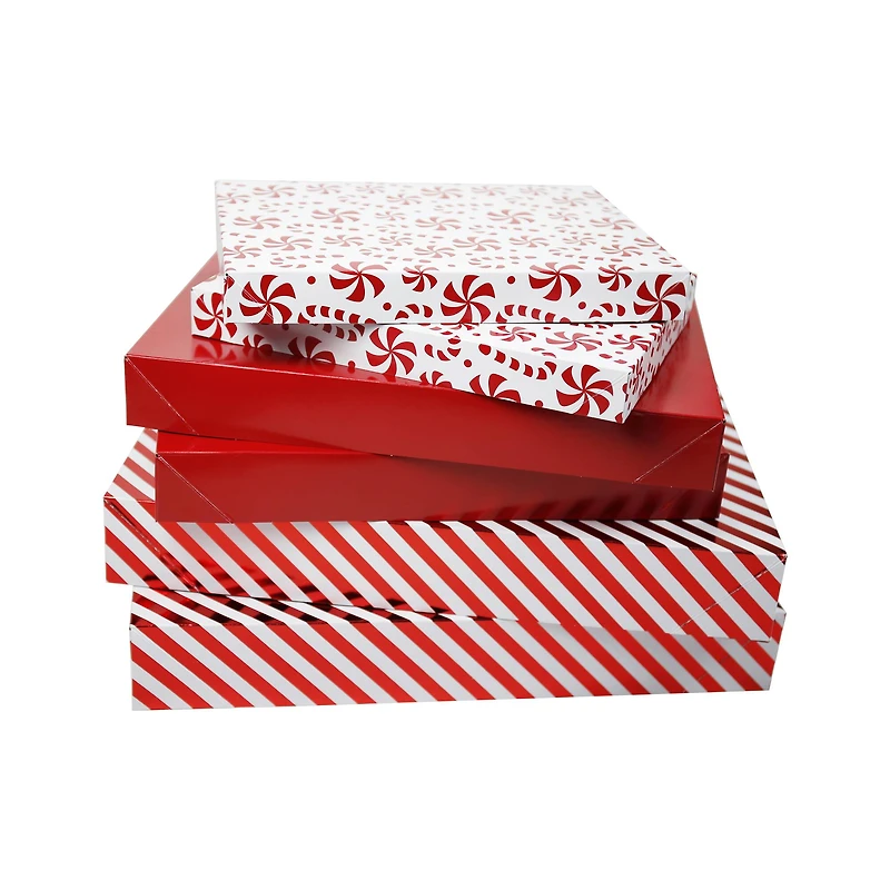 Peppermint Folded Gift Boxes Set by Celebrate It™
