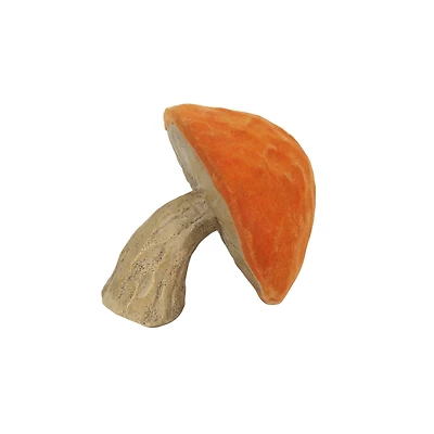 4" Orange-Capped Flocked Mushroom Tabletop Décor by Ashland®