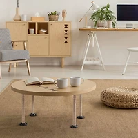 NEX™ Brown Industrial Pipe Metal Table Legs, 4ct.