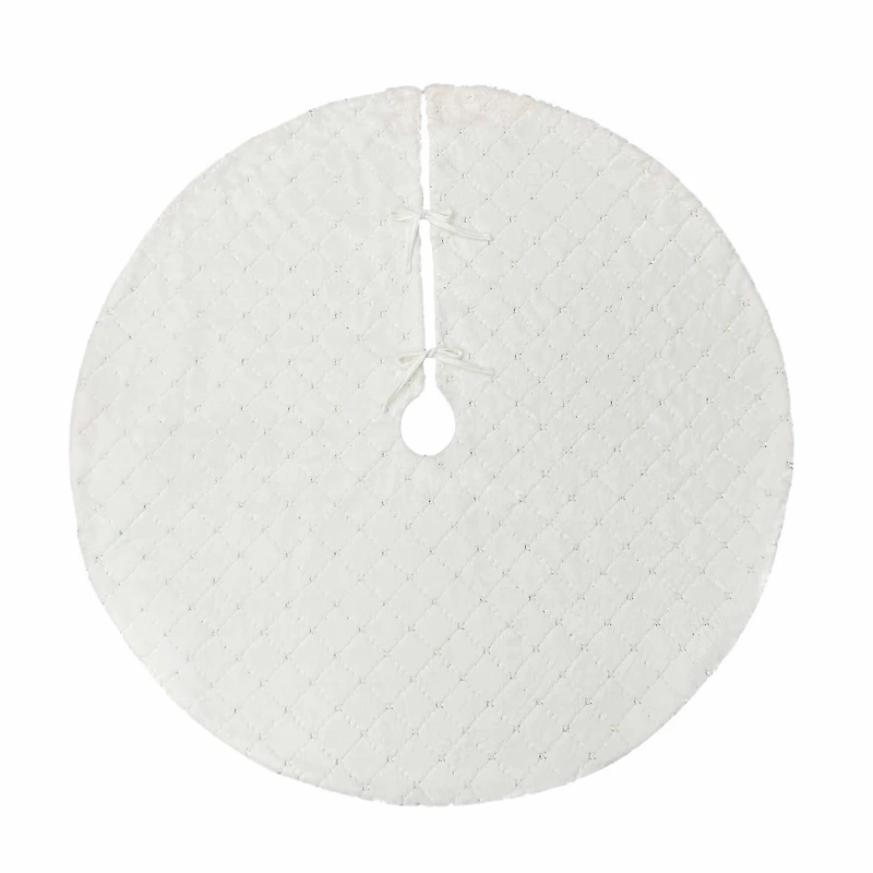 4ft. White Sequin Tree Skirt by Ashland®