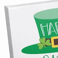 Happy St. Patrick's Day Leprechaun Canvas Wall Art