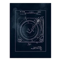 Record Player Changer 12" x 16" Canvas Wall Art