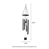 Glitzhome® 32" Solar Powered Windchime with Crackle Bulbs, 2ct.